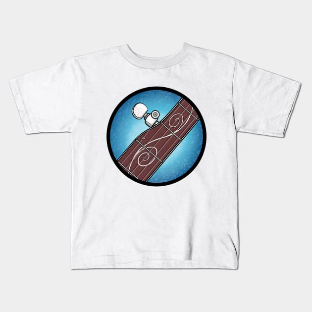 Banjo Detail Kids T-Shirt by Reinerio Designs